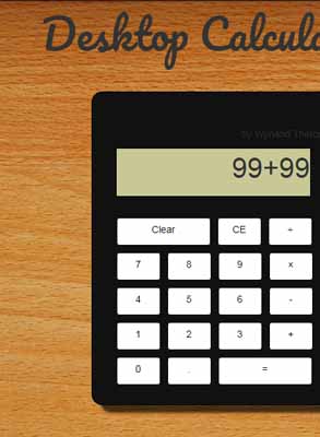 Desktop calculator